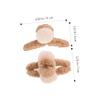 STOBAZA 2pcs Furry Hair Claw Clips for Women Lightweight Hair Jaw Clamps Soft Texture Strong Hold for Weddings Birthdays Christmas view 2