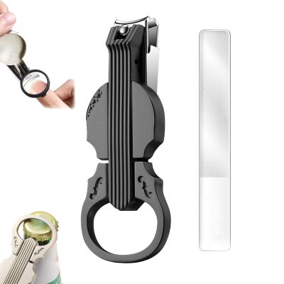 Anti-Splash Nail Clippers with Magnifying Glass