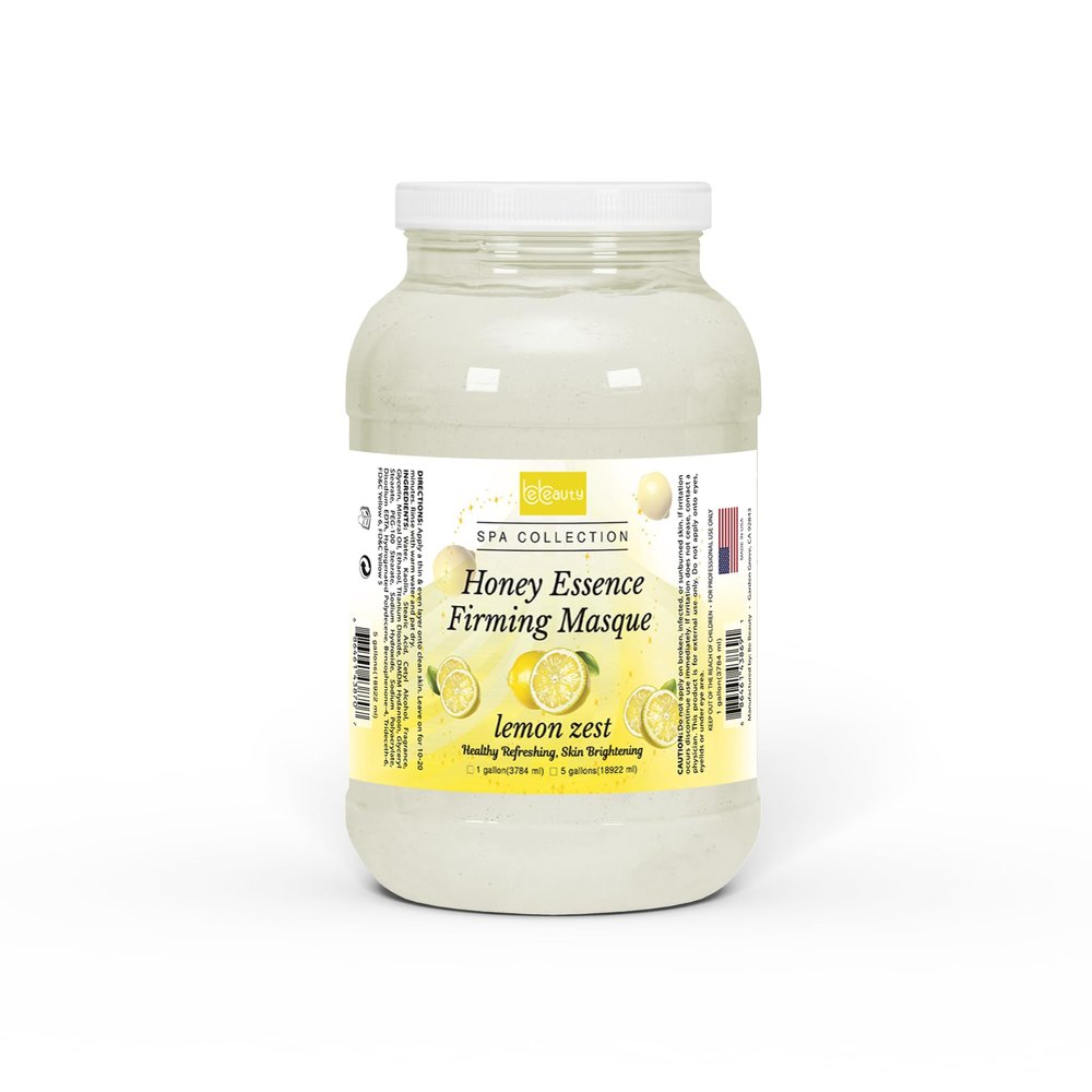 BeBeauty Lemon Zest Honey Essence Firming Masque Brightening & Hydrating Formula for Smooth, Firm & Radiant Skin 1 Gallon