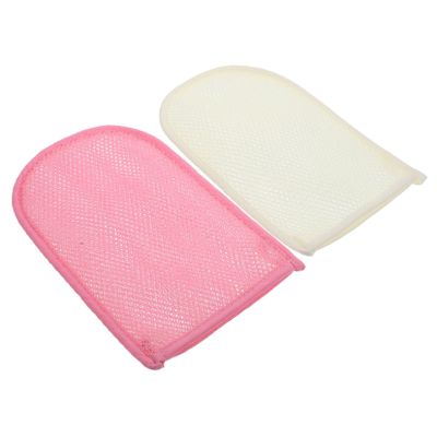 STOBAZA 2pcs Exfoliating Bath Gloves for Shower Deep Cleansing and Rich Lather Soft Body Scrubber Gloves for Gentle Exfoliation and Dirt Removal Suitable for Men and Women