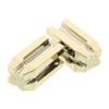 STOBAZA 2pcs Gold Dual-Slot Eyebrow Pencil Sharpener Rust-Resistant Cosmetic Pencil Tool for Precise Tip Refining Portable for Home and Travel Use view 1