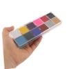GANAZONO 2 Boxes Water-soluble Facial Paint Kit Vibrant Colors Skin-safe Washable Makeup Palette for Halloween Cosplay Theater Festivals Quick-remove Water-soluble Facial Painting Supplies view 4
