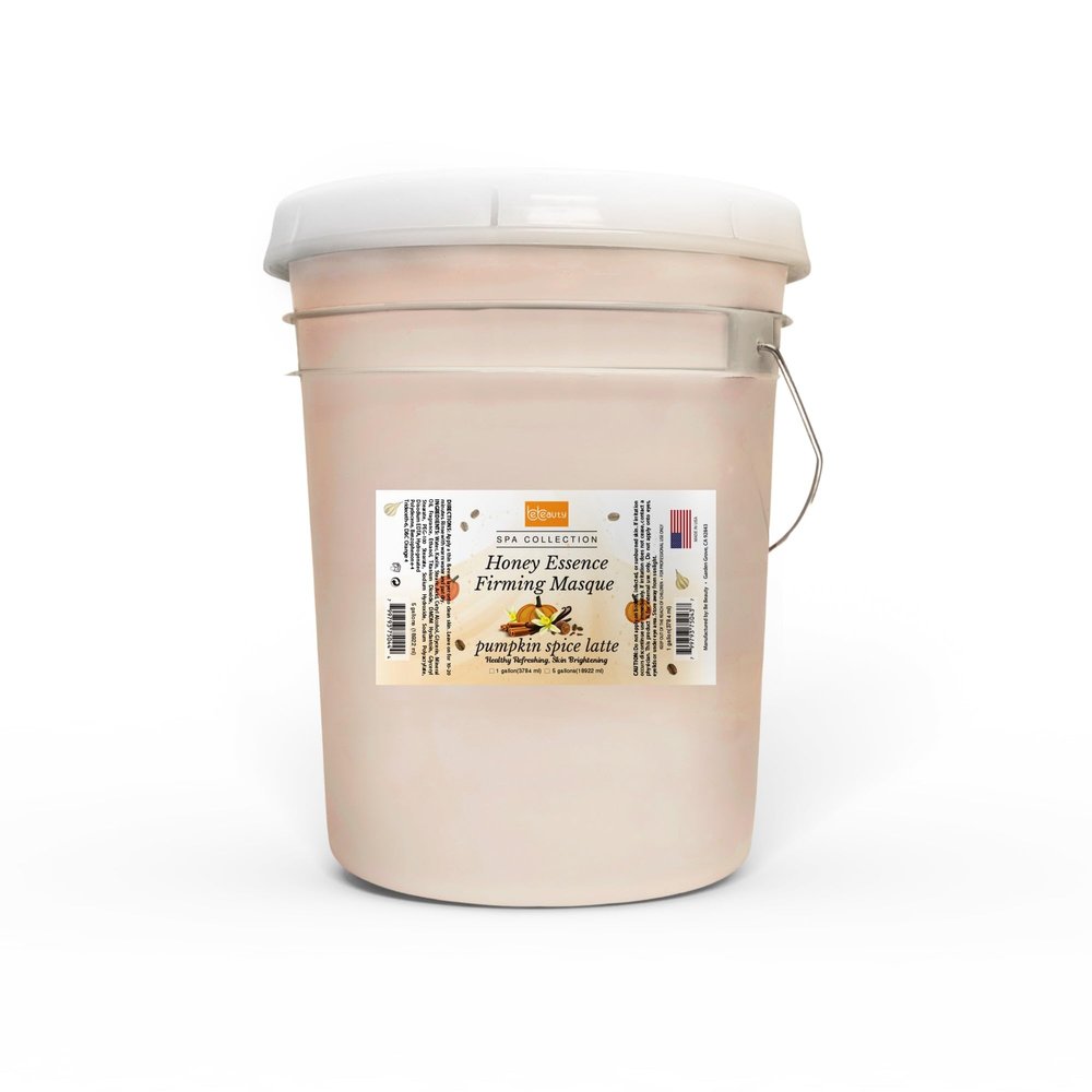 BeBeauty Pumpkin Spice Latte Honey Essence Firming Masque Nourishing & Revitalizing Formula for Smooth, Hydrated & Radiant Skin 5 Gallons