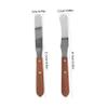 Vaguelly Professional Stainless Steel Waxing Spatula with Ergonomic Wooden Handle Versatile Hair Removal Tool for Full Body Use Portable Wax Applicator for Home and Travel Suitable for All view 2