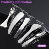5PCS Mini Metal Cosmetic Spatulas 5 styles Stainless Steel Makeup Spatula Skincare Spatulas Multi-functional Beauty Spatula Facial Beauty Accessories for Personal Facial Care Makeup Cosmetics Tools view 4