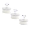 Alipis 3pcs Soft-Bristle Facial Cleansing Brush with Transparent Covers Gentle Exfoliating and Deep Cleansing for Sensitive Skin Lightweight Portable Face Scrubber for Travel and Daily view 1