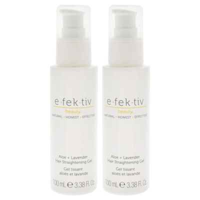 Aloe Plus Lavender Hair Straightening Gel by e.fek.tiv for Unisex - 3.38 oz Gel - Pack of 2