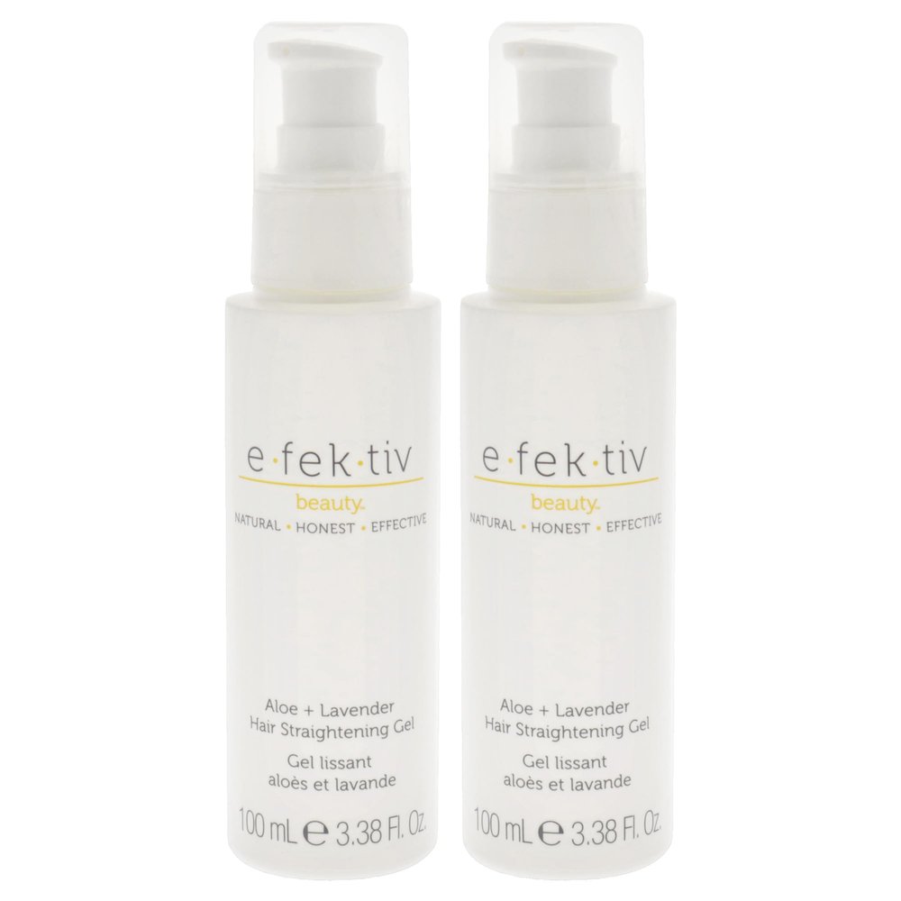 Aloe Plus Lavender Hair Straightening Gel by e.fek.tiv for Unisex - 3.38 oz Gel - Pack of 2