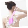 Alipis Long Handle Silicone Shower Brush Anti-Slip Body Scrubber for Deep Cleaning and Massage Back Neck Shoulder Exfoliating Bath Tool for Home Bathroom Use view 4