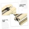 GALPADA 2pcs Gold Eyebrow Pencil Sharpener with Four-Way Slot for Precise Shaping Flat Tip Auxiliary Tool for Soft and Hard Makeup Pencils Rust-Resistant Cosmetic Trimming Accessory for view 3