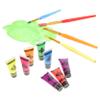 SHERCHPRY Neon Fluorescent Blacklight Face and Body Paint for Adults Water-based Makeup with Brushes and Palette Safe Skin-friendly Party and Festival Body Paint Random Color view 1