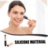 Alipis Portable Silicone Lip Brush with Rounded Head Versatile Lipstick Applicator and Concealer Makeup Tool for Women Small for Easy Carry and Precise Smudging Black view 4