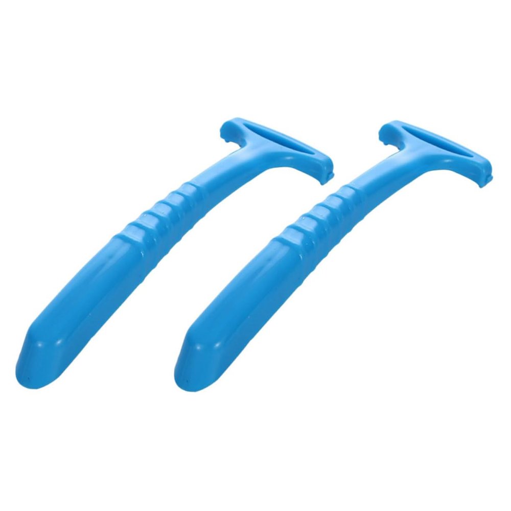 Alipis 2Pcs Foot Callus Remover with Ergonomic Handle Handheld Pedicure Scrubber for Dead Skin and Callus Removal Reusable Foot File for Men Women and Elderly Comfortable Grip Exfoliating