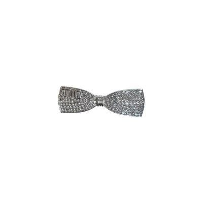 2 sparkling rhinestone hair clips, exquisite fringe side duckbill clip