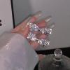 2 sparkling rhinestone hair clips, exquisite fringe side duckbill clip view 4