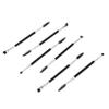 NIYANGLE 6Pcs Dual-ended Eyebrow and Eyelash Brushes Professional Makeup Tools with Angled Spoolie for Defined Brows and Effortless Look Black for Women and Makeup Enthusiasts view 1