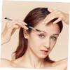 NIYANGLE 6Pcs Dual-ended Eyebrow and Eyelash Brushes Professional Makeup Tools with Angled Spoolie for Defined Brows and Effortless Look Black for Women and Makeup Enthusiasts view 2
