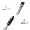 NIYANGLE 6Pcs Dual-ended Eyebrow and Eyelash Brushes Professional Makeup Tools with Angled Spoolie for Defined Brows and Effortless Look Black for Women and Makeup Enthusiasts view 4