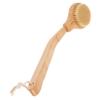 Luxshiny Handle Shower Back Brush with Natural Bristles Long Handle Back Scrubber for Men and Elderly Exfoliating Bath Brush for Wet Dry Use Skin Cleansing view 1