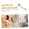 Luxshiny Handle Shower Back Brush with Natural Bristles Long Handle Back Scrubber for Men and Elderly Exfoliating Bath Brush for Wet Dry Use Skin Cleansing view 3