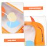 GANAZONO 2pcs Clear Travel Makeup Bags Portable Toiletry Cosmetic Organizer with Large Capacity for Women Business Trips and Family Use Summer Orange view 3