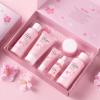 6Pcs Sakura Skincare Kit The Skin Care Set Includes Facial Cleanser, Toner, Lotion, Essence, Eye Cream And Face Cream Beauty Travel Skincare Gift Set, For Teenage Girls Women view 2