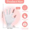 3 Pairs White Cotton Moisturizing Gloves, Touchscreen-Friendly Gloves, Fingerless Glove for Fishing, Sport, Running, Biking, Driving, Golf, Garden, Rowing and Billiards (2 Open Fingertips Per Glove) view 2