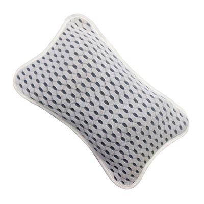 Alipis Mesh Bathtub Pillow with Neck and Shoulder Support Polyester Spa Bath Pillow with Strong Suction Cup Fit for Tubs and Spas Bathroom Headrest for Relaxation
