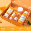 5PCS Vitamin C Skincare Set, Complete Face Care Kit with Cleanser, Toner, Serum, Eye Cream and Face Cream, Moisturizing Anti-Aging Skin view 4