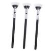 Luxshiny 3pcs Lash Fan Brushes with Soft Dense Fibers Angled Eyebrow and Mascara Applicators for Lash Separation Comfortable Wood Handles for Precise Eye Makeup Grooming view 1