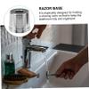 Beaupretty Portable Brass Razor Stand for Men Shaving with Rust-resistant Base Smooth Safe Design Razor Holder for Bathroom Countertop Storage and Easy Use view 2