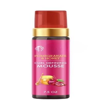 Curl Defining Mousse with Pomegranate & Honey  7.5 fl oz, Moisturizing Hold for Natural Curly Hair