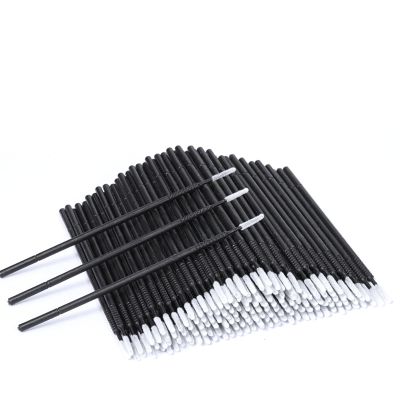 200 Pcs Disposable Micro Applicator Brush Micro Brushes Disposable Lash Mascara Applicators for Eye Lashes Brows Eyelash Extension (Black)