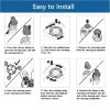 1 Set HQ9 Shaver Frame Holder Head, Compatible For Philips, Compatible For Norelco, HQ8200 HQ8240 HQ8241 HQ8250 HQ8260 HQ8261 HQ8270 HQ8270CC HQ8290 Shaving Head view 4