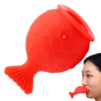 Lips Enhancer Plumper Device - Silicone Fish Filler Tools Reusable Lip Enhancer, Fastly Pumps Bigger Device, Fuller Thicker Mouth Fastly Lip Pumps, Silicone Filler Plumper For Sexy Mouth