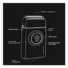 Beard Trimmer Professional Shaver 9000 RPM Razor Rechargeable Electric Safety LED Shaving Machine for Men V-378(Black) view 2