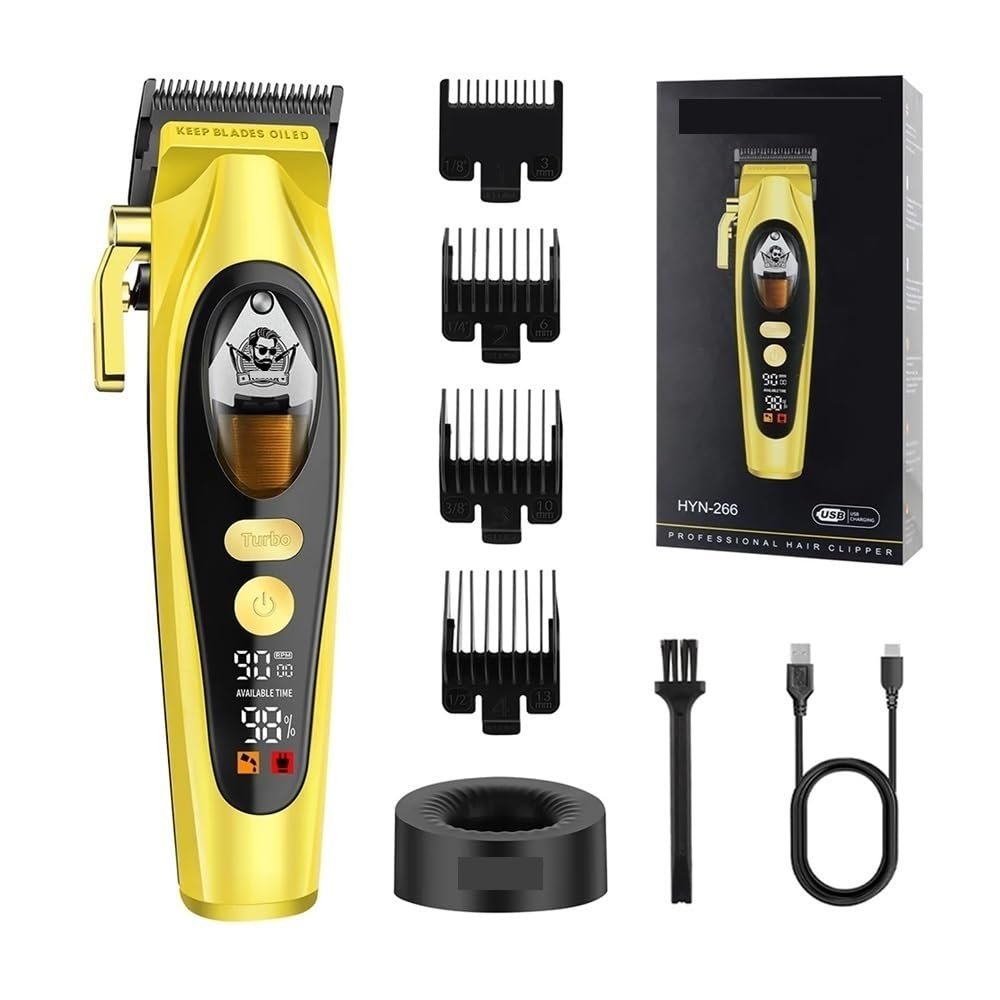EWKYLSEM Hair Cutting Machine Hair Clipper Professional Magnetic Levitation Motor Clipper Charging Base Men's