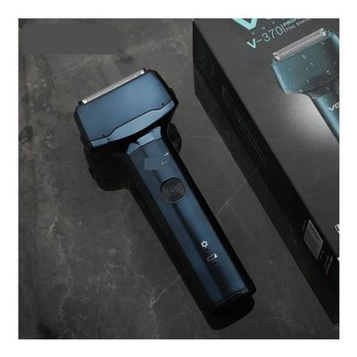 Blades Professional Electric Shaver Waterproof Beard Hair Trimmer Rechargeable Razor Digital Display for Men V-371(V-370 Without Box)
