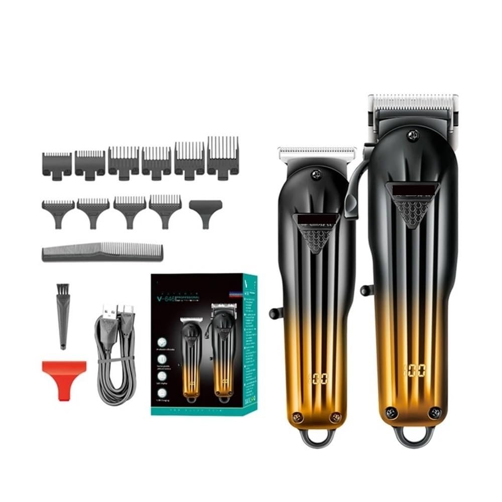 EWKYLSEM Combo Hair Clipper Set Beard Trimmer for Men Electric Cutting Kit Rechargeable Haircut Machine(with Box)