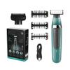 Double Blade Multi-Function Waterproof Shaver, Rechargeable Beard Trimmer, Male Hair Set 393(Black) view 1