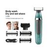 Double Blade Multi-Function Waterproof Shaver, Rechargeable Beard Trimmer, Male Hair Set 393(Black) view 3