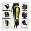 QICOQ Hair Clipper Golden Cordless Home Haircut Two-Piece Set Professional Electric Rechargeable Trimmer for Men(Black) view 3
