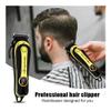 QICOQ Hair Clipper Golden Cordless Home Haircut Two-Piece Set Professional Electric Rechargeable Trimmer for Men(Black) view 4