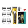 EWKYLSEM Hair Trimmer Professional LED Digital Display DLC Blade Barber Metal Rechargeable Adjustable for Men V-137(Gold Without Box) view 3