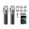 QICOQ V-682 IPX7 Waterproof Professional Hair Cutting Machine Cordless Trimmer Rechargeable cipper for Men(682 Green USB) view 2