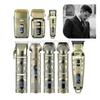 EWKYLSEM Professional high-end Hair Trimmer Set, Retro Metal Electric Push Shear, Home LED Intelligent Digital Clipper, Shaver(Green) view 2