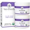 BeeFriendly Organic Night Cream, USDA Certified Organic, Deep Hydrating & Moisturizing Night Time Eye, Face, Neck & Decollete Cream for Women and Men, Anti Aging, Anti Wrinkle 4 oz (2 Jars in box) view 1