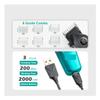 EWKYLSEM Men's Hair Clipper DLC Blade LED Display Cordless USB Ceramic Professional Cutting Machine Trimmer V-196(Kit-Box) view 3
