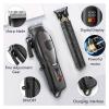 Hair Clippers Set for Men, LED Display, Professional Cordless Clipper Shaver Beard Trimmer for Him view 2