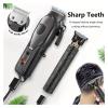 Hair Clippers Set for Men, LED Display, Professional Cordless Clipper Shaver Beard Trimmer for Him view 3